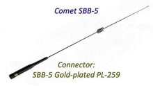 Load image into Gallery viewer, SBB-5 SBB5 Comet Original 146/446 MHz Dual Band Mobile Antenna