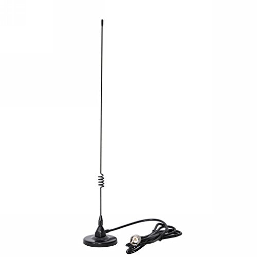 Dualband Mobile Antenna 2m/70cm VHF/UHF Ham Radio, 137-149, 437-480 Mhz, Magnet Base PL-259 Connector, 10 Ft RG58 Cable