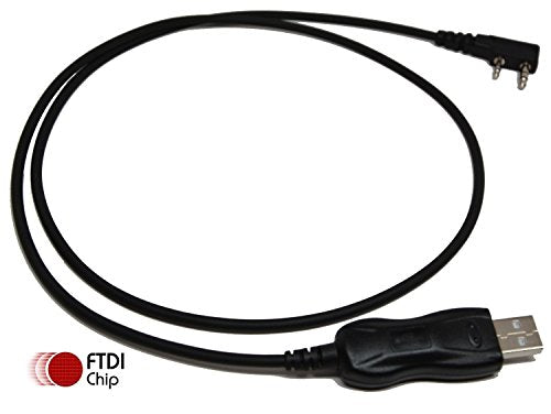 BTECH PC03 FTDI Genuine USB Programming Cable for BTECH, BaoFeng, Kenwood, and AnyTone Radio